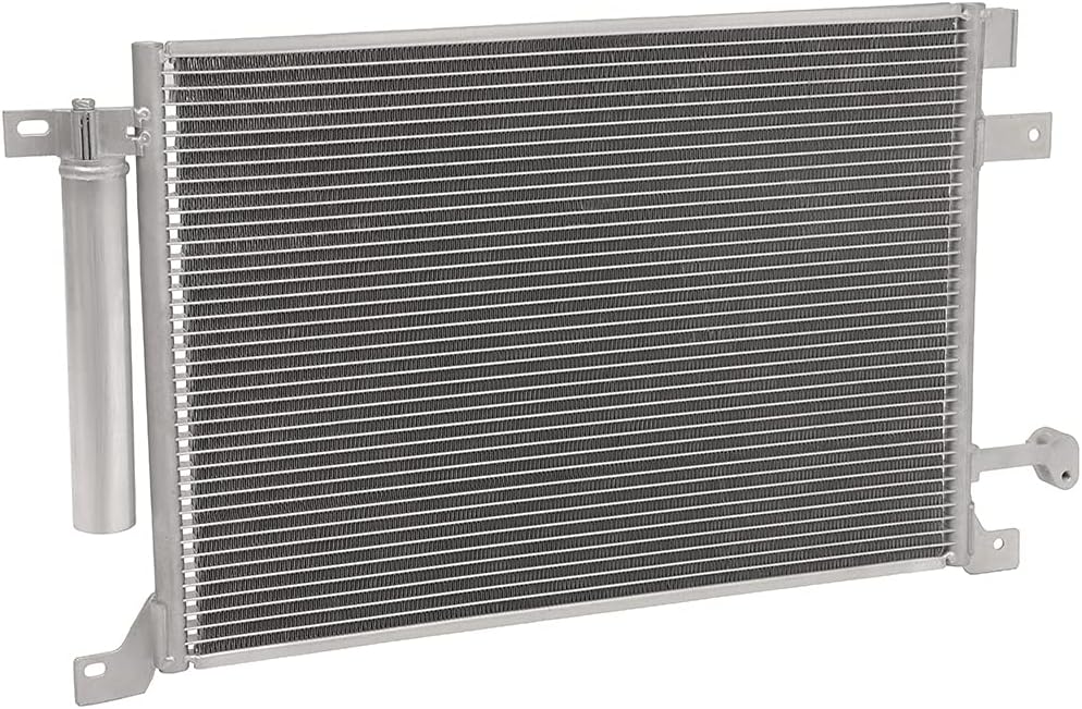 Replacement Radiator and AC A/C Condenser Compatible for 2010-2014 for Ford for Mustang