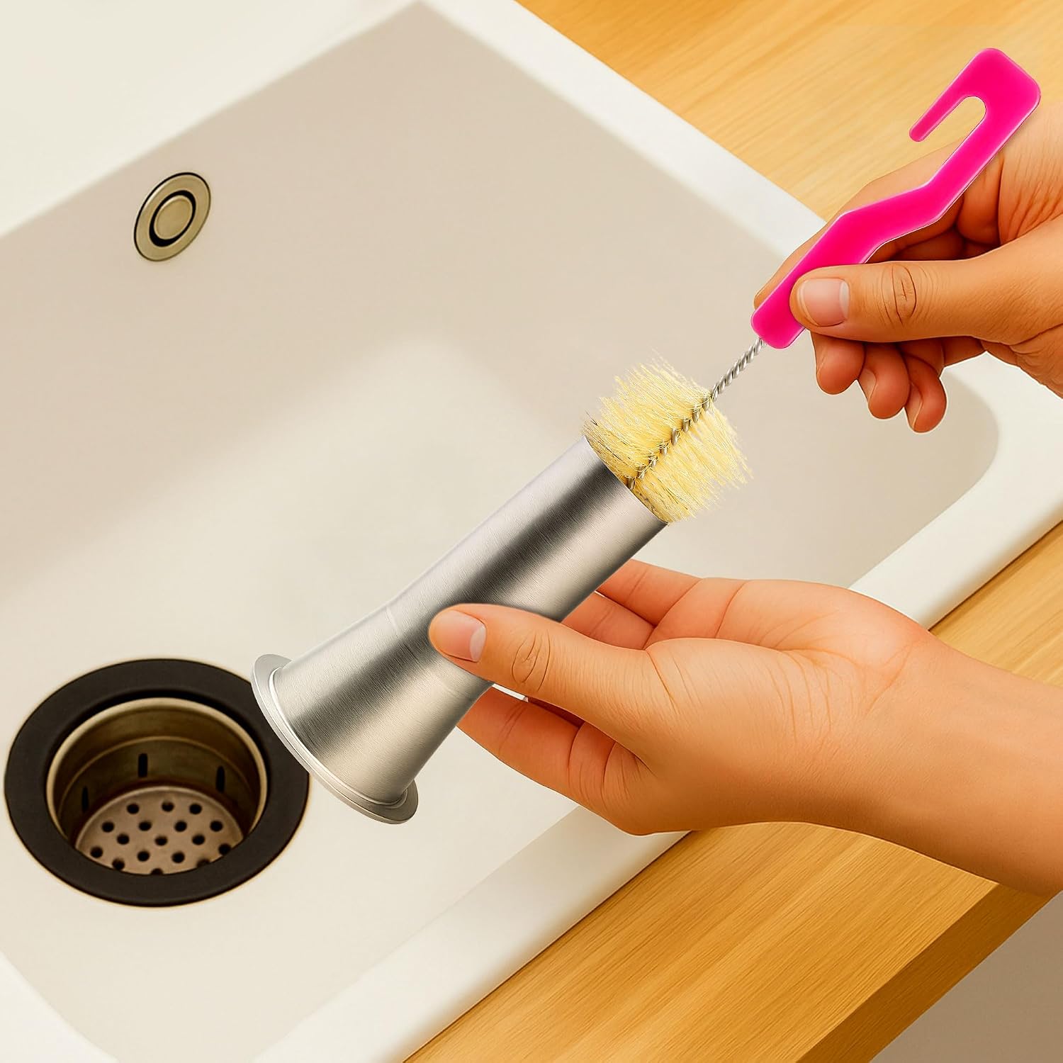 10 Piece Meat Grinder Cleaning Brush Kit for Grinding Plates & Stuffing Tubes, Nylon Detail Brushes for Meat Grinder Maintenance, Cleaning Kit for Processing Equipment