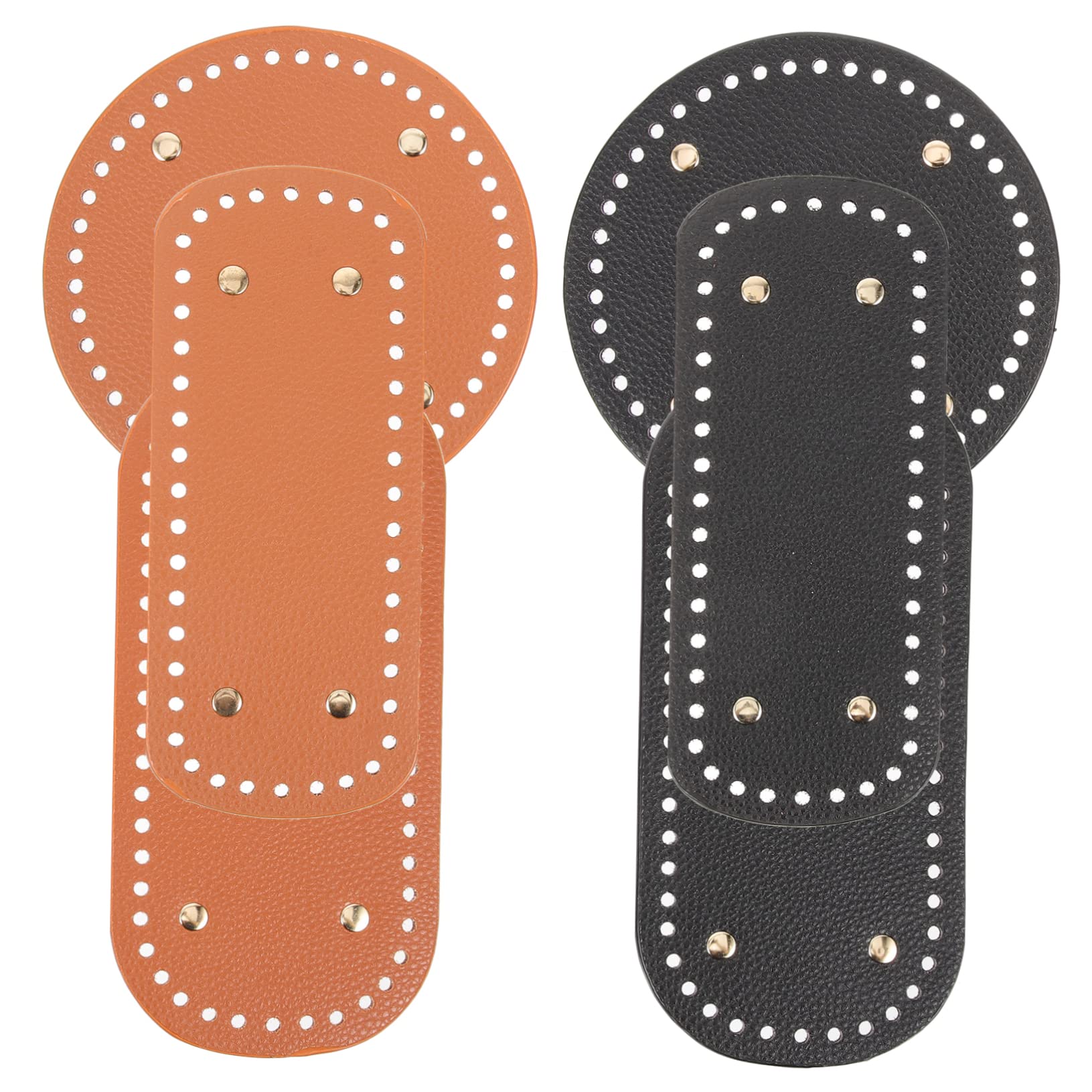 6stücke Teiliges Pu-Leder Taschenboden Für Handtaschen Und Robuste Basis Für Häkel Und Strickprojekte Für Schultertaschen Und Einkaufstaschen