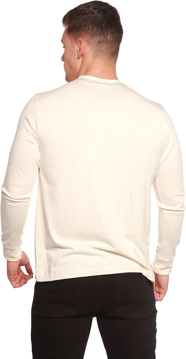 Spun Bamboo Men's Bamboo Viscose Long Sleeve T-Shirt - UPF 50+ UV Protection Comfort Breathable