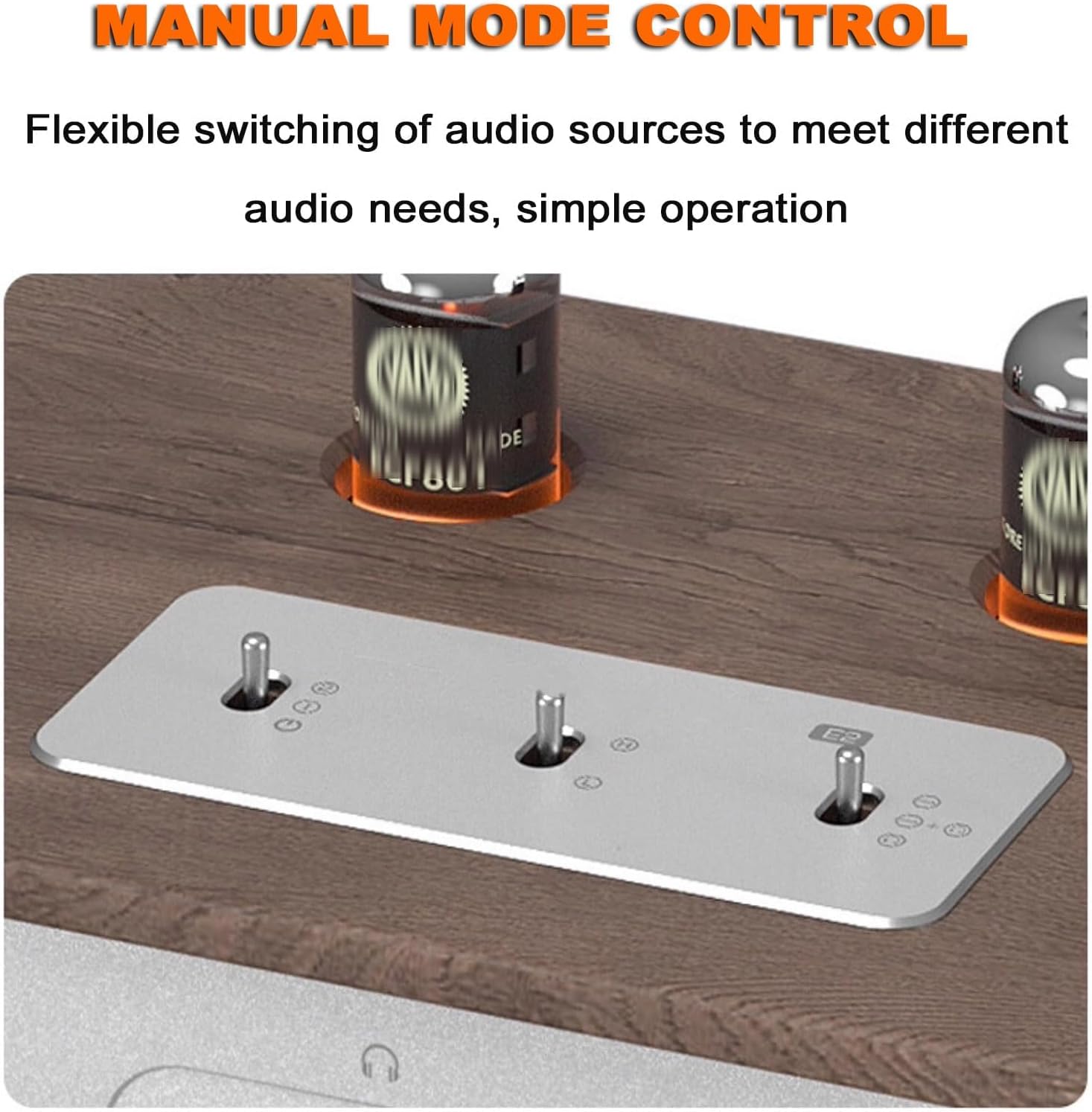 Hi-Fi Audiophile Preamplifier, Vacuum Tube Phono Preamp, Headphone Amp, with XLR, RCA, 4.4mm/6.35mm Ports, 2000mW Output, for Home Stereo Audio System