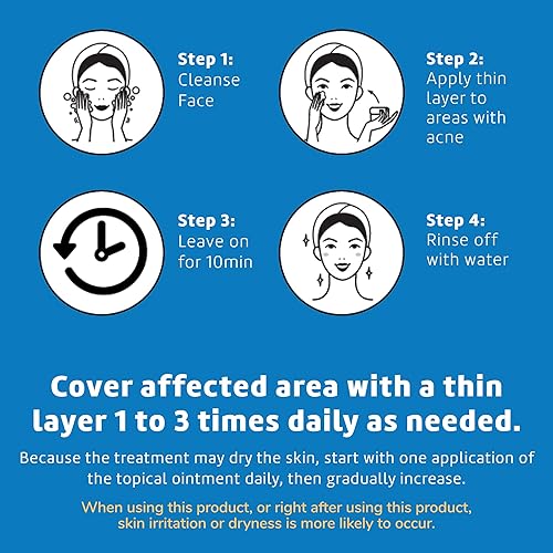 Miniatura 5 de De La Cruz Sulfuro, Tratamiento para el acné, Azufre al 10%, Ayuda a eliminar las espinillas y los puntos negros del acné, 2.6 oz cada uno, 2 Tarros.