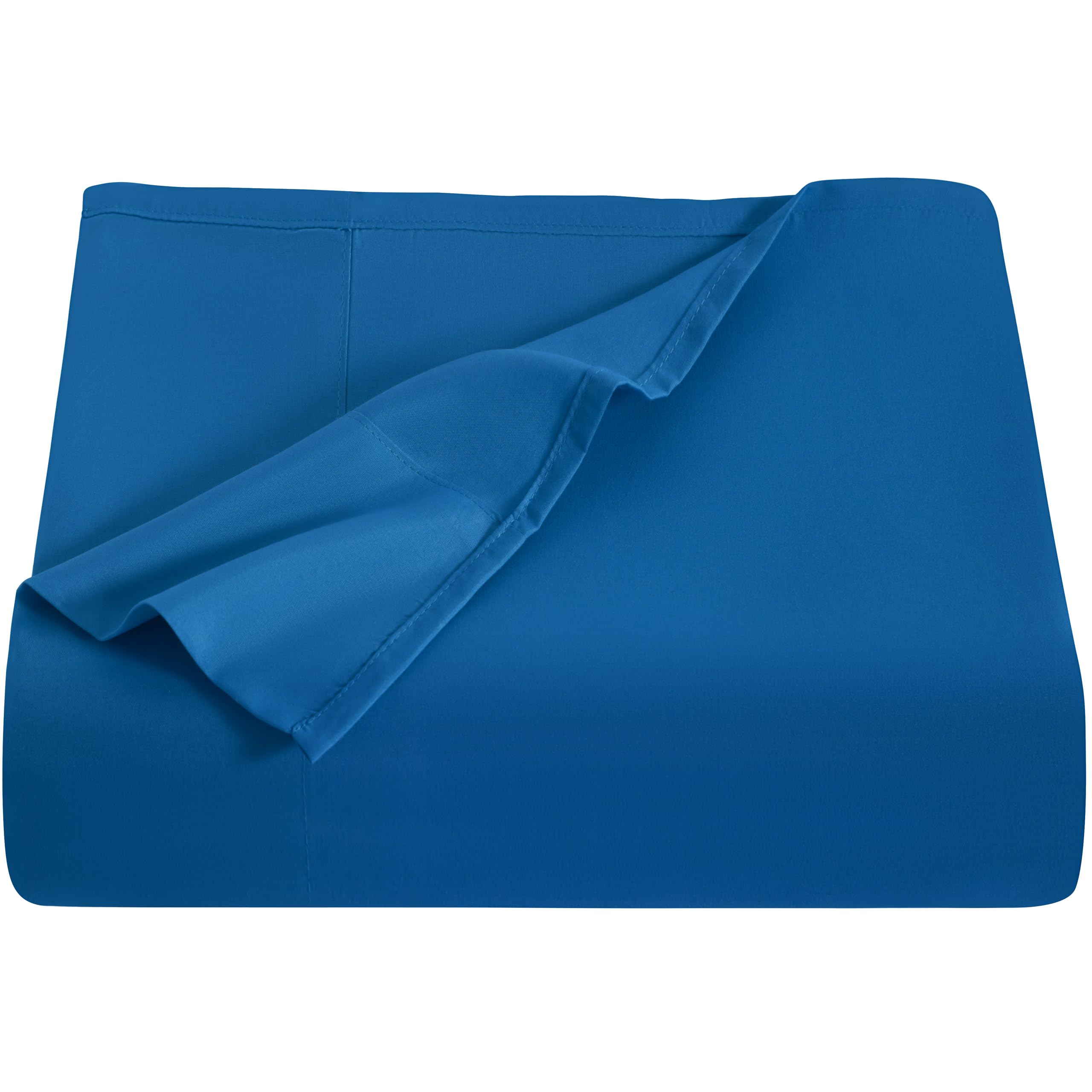 NTBAY Twin Flat Sheet Only - Brushed Microfiber Flat Sheet - Soft, Wrinkle-Free, Fade-Resistant, Stain-Resistant, Top Sheet, Hotel Quality Flat Bed Sheet, Royal Blue โ image 1