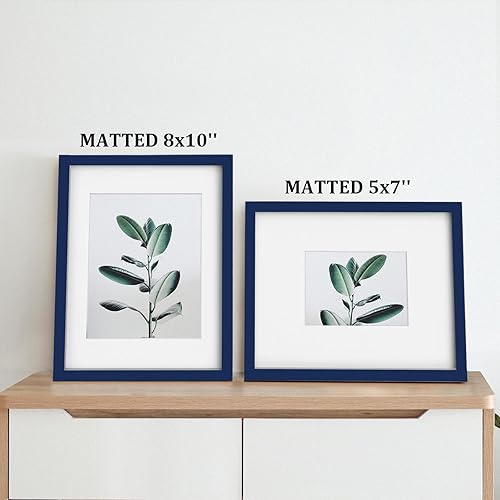 Vista 721 de Egofine Portarretratos de 9 x 12 pulgadas hecho de madera maciza con plexiglás, fotos de 5 x 7/6 x 8 con paspartú o de 9 x 12 pulgadas sin paspartú