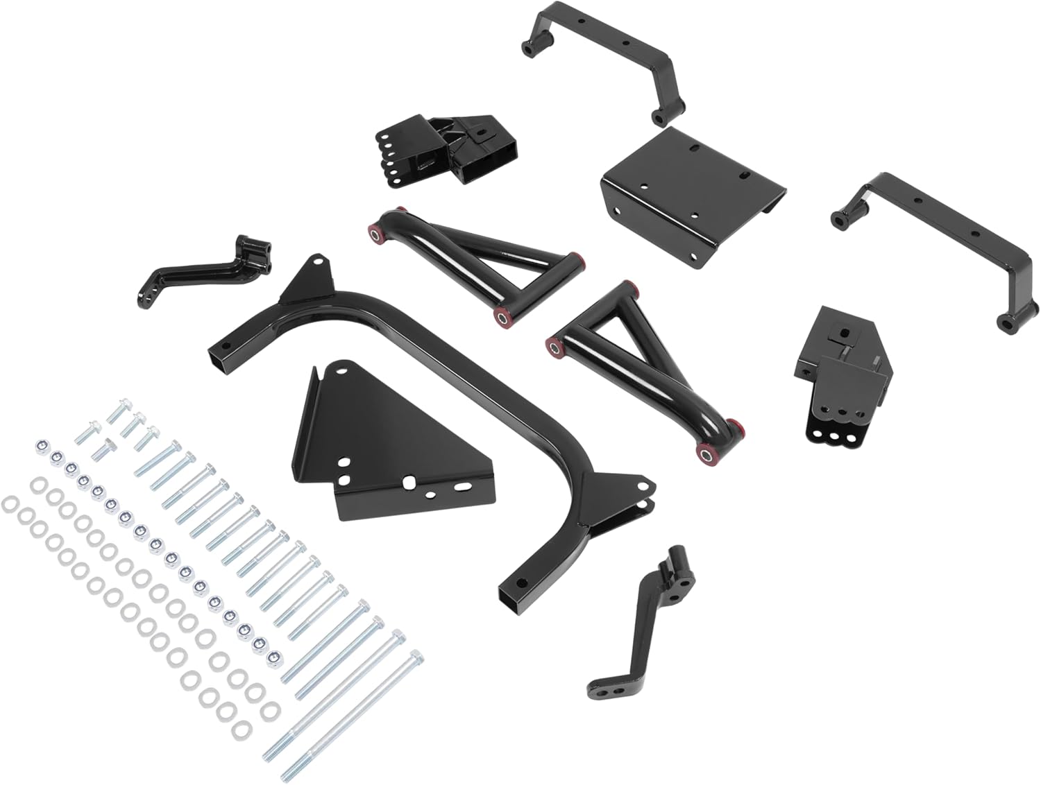 6" A-Arm Lift Kit Compatible with 2003-2007 Yamaha G22 Gas Qr Electric Golf Carts Black Heavy Duty Steel Construction