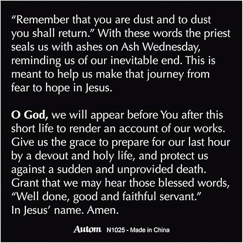 Miniatura 7 de Needzo Memento Mori - Rosario y tarjeta de oración, accesorio de bolsillo, regalos católicos, 9.5 pulgadas, No es una piedra preciosa