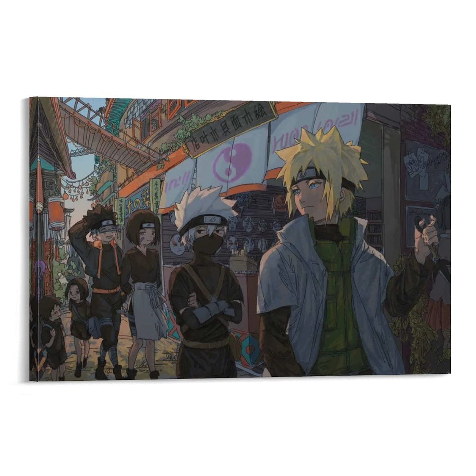 Amazon.co.jp: NARUTO -ナルト-ミナト班アニメキャンバスアート 