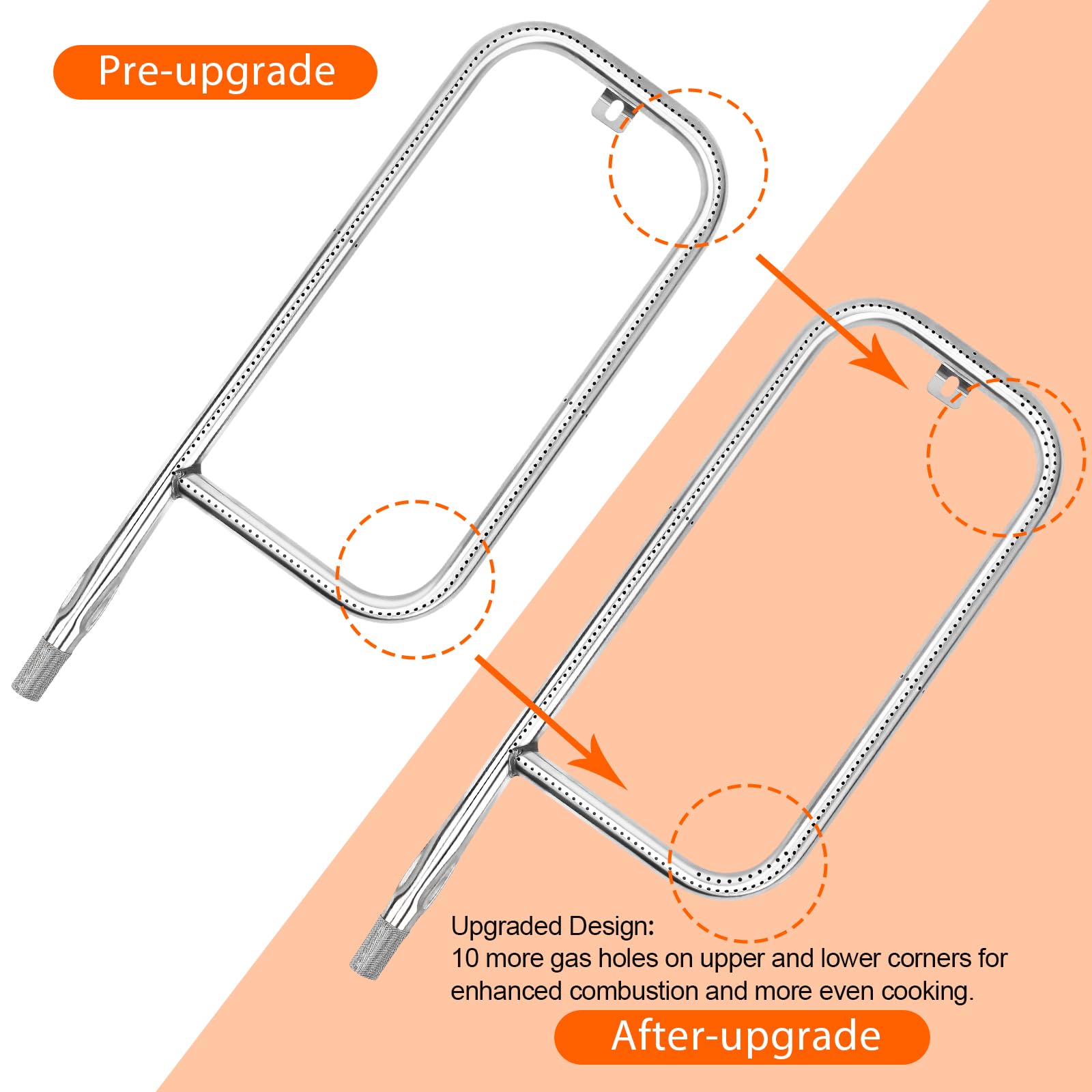 Pièces De Brûleur à Gaz Accès Brûleur En Acier Inoxydable Pour Weber Q200-Q