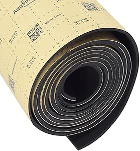 AggSound 40*33cm geperst hittebeschermplaat van aluminium, hittebestendig hitteschild/isolatie/beschermpaneel voor auto, 1 stuk met 5 stuks roestvrij staal