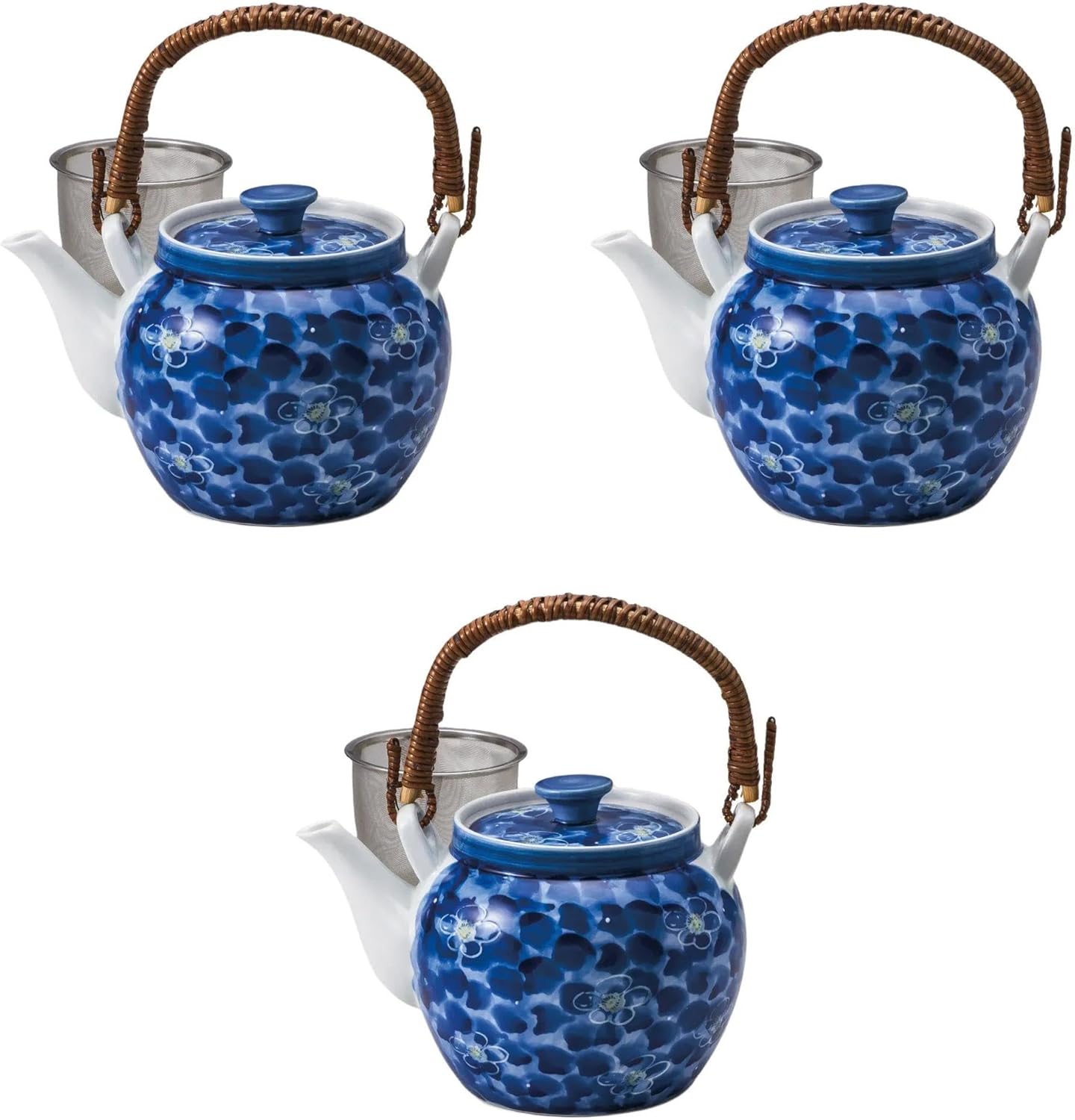 竹内靖之 師 山本陶秀 備前龍摘み 籐手付き面取り土瓶 竹内靖之 師