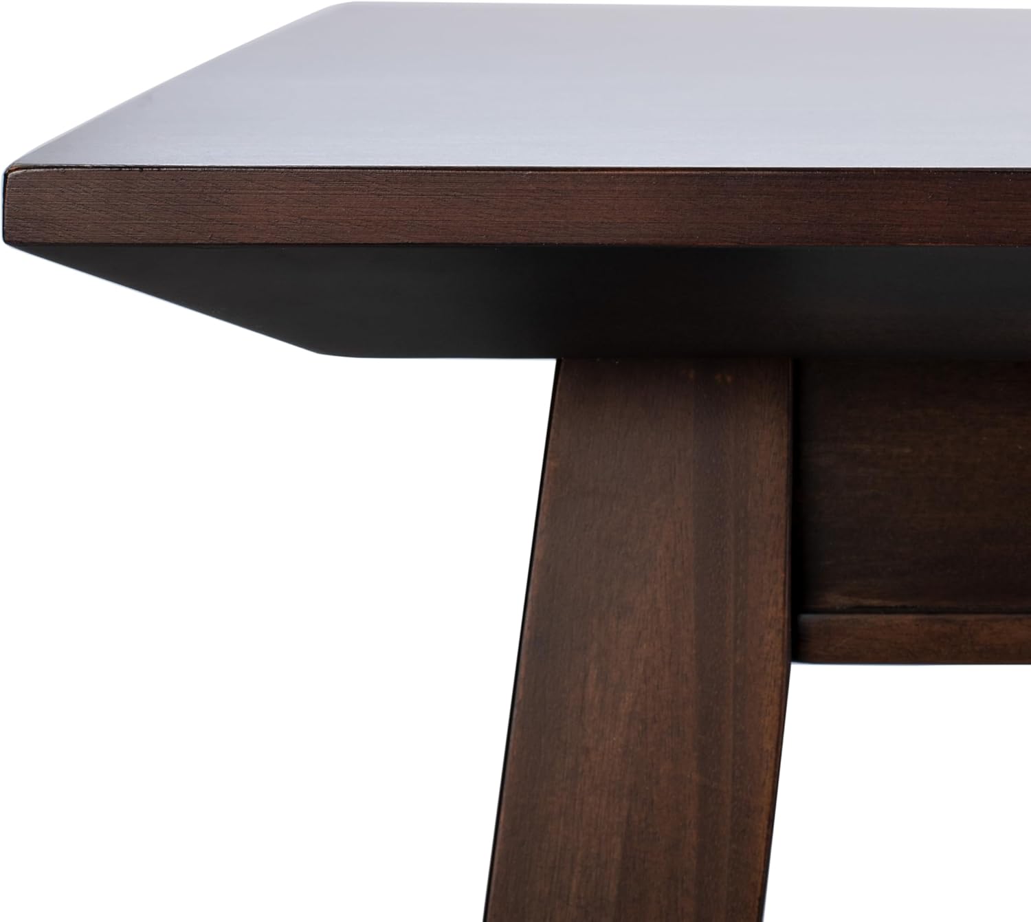 SAFAVIEH Home Collection Brayson Modern Walnut Brown Rectangle Dining Table
