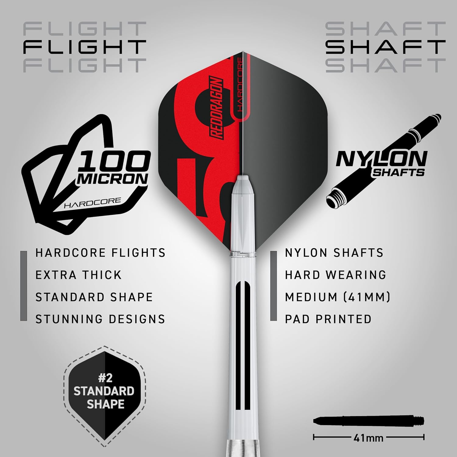 RED DRAGON Darts - Axis 24 Gram Blue Tungsten Darts Set with Flights, Shafts (Stems) and Wallet