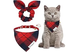 E-Clover Christmas Bandana for Cats