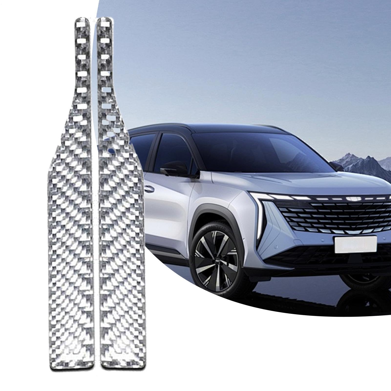 Strisce protettive per auto – Adesivo a specchio per camion, colla con effetto antigraffio, impermeabile, decorazione fresca, design leggero in pasta, protezione anti collisione, elegante auto