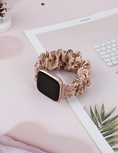 Miniatura 49 de TOYOUTHS - Bandas elásticas para Fitbit Versa/Versa 2/Versa Lite, edición especial para mujeres, niñas, elásticas, de tela, estampadas, de repuesto