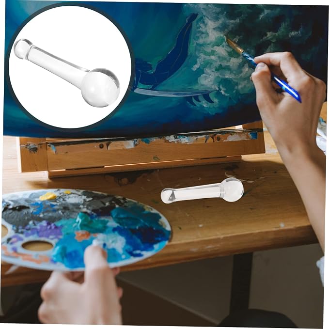 Maza para moler pigmentos de vidrio para acuarelas miniatura 2