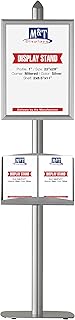 M&T Displays Free Standing Magazine Brochure Document Sign Holder with 22