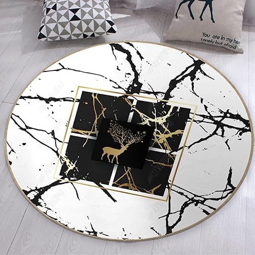 ZZBBZZ-YJ - Alfombra redonda moderna para sala de estar, dormitorio, cabecera de cama, alfombra de 31.5in, 39.4in, 47.2in, 55.1in, 63.0in, 70.9in,