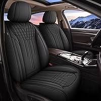 Vista 8 de TTX LIGHTING 2 fundas de asiento delantero de automóvil para Volvo XC40 2019-2023, fundas de asiento impermeables de piel sintética, compatibles