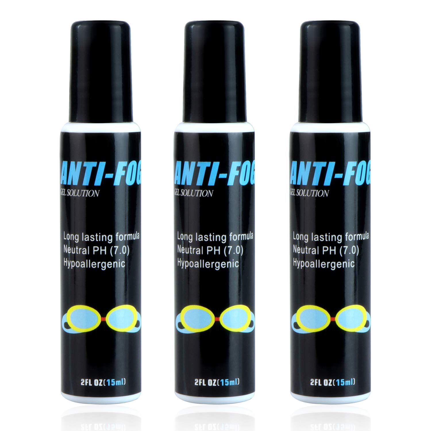 Anti Fog Gel Solution for Swim Goggles, Prevents Fogging of Swim Goggles, Alcohol and Ammonia Free, Anti-Static, Streak-Free, Unscented : Sports & Outdoors