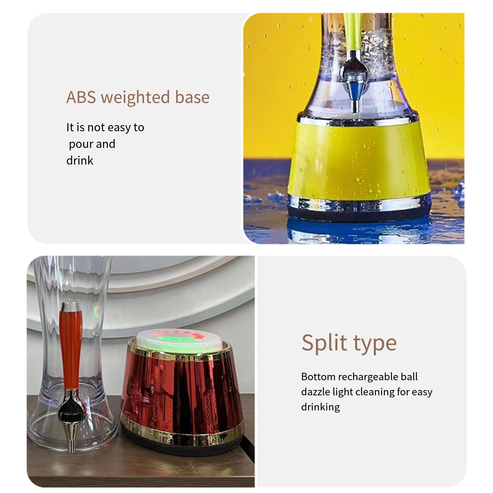3L Eiskern Bierspender Getränkemaschine Eisrohr für Wein Alkohol Saft Softdrink Bar Werkzeuge für Bar Kühlung Trinken Wein,G