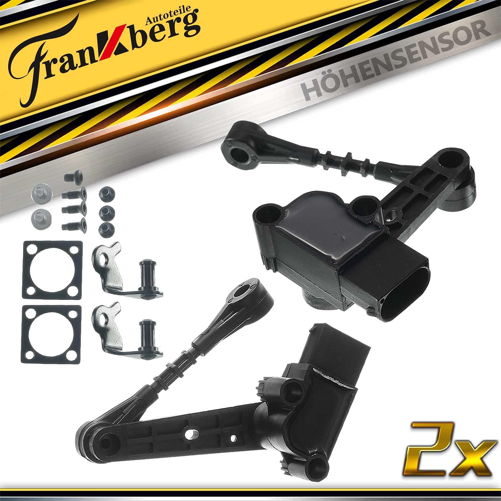 Frankberg 2x Sensores de altura Suspensión neumática Eje delantero izquierdo derecho para R-a-n-g-e R-o-v-e-r Sport LS L320 2005-2009 LR020474