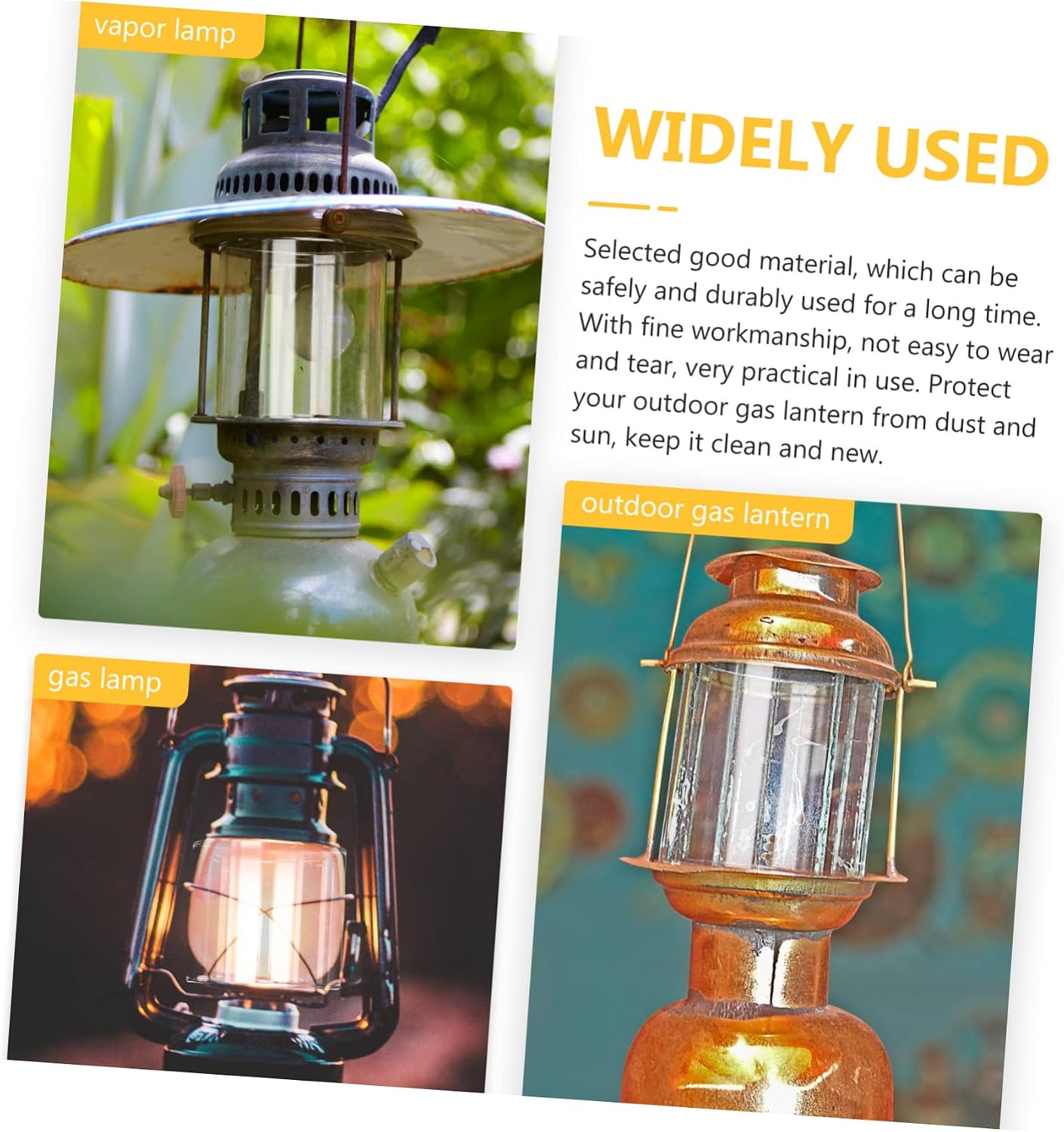 Camping Gas Lantern Shade Glass Protector for Outdoor Gas Lanterns Ideal for Camping Lanterns and Outdoor Lighting