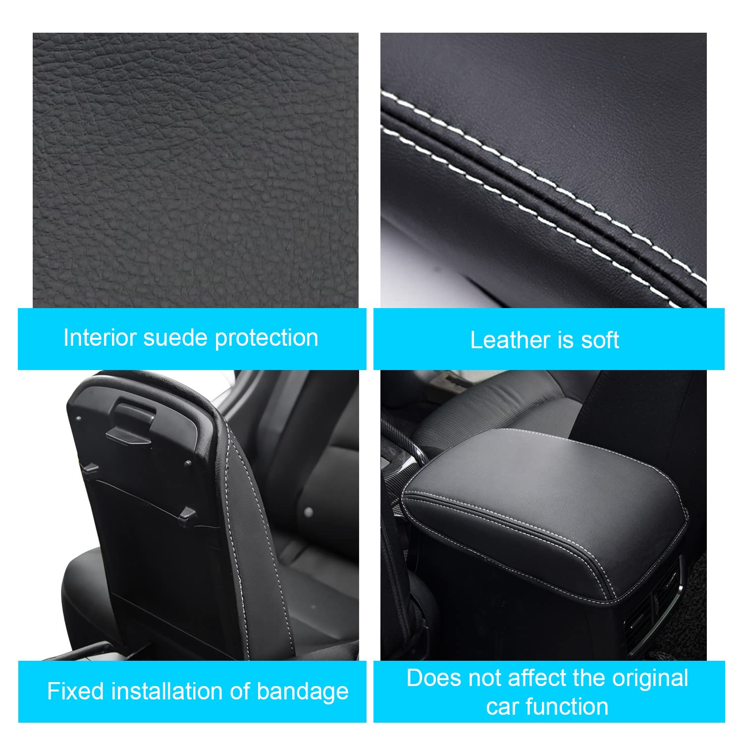 Auto Armlehnenpolster Für Mazda CX-5, CX-30, 3, 6, MX-30, CX-60 (2018-2026) – Wasserdicht, 2cm Dick, Mit Tasche