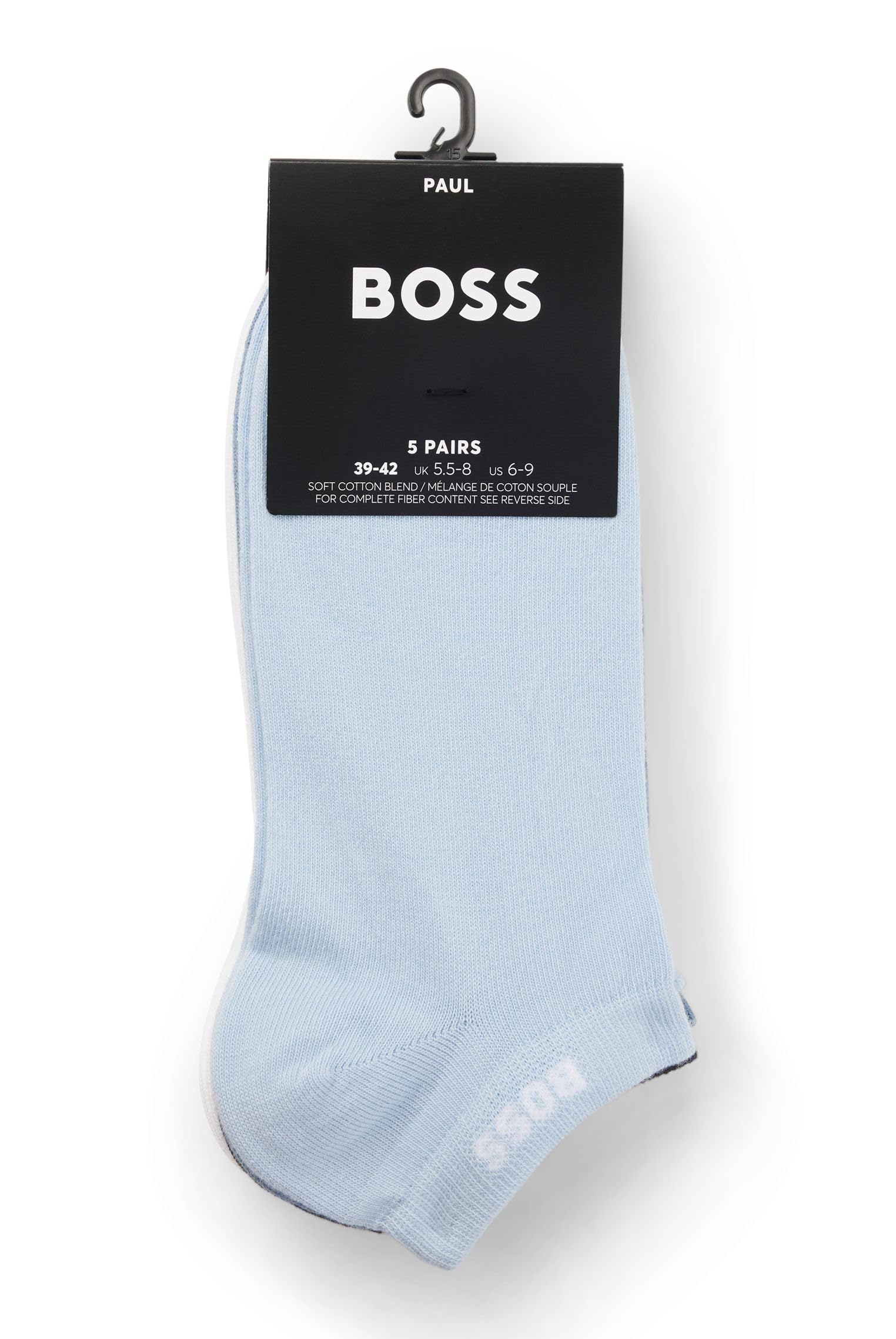 BOSS Herren 5P AS Uni CC Fünferpack Sneakers-Socken aus Baumwoll-Mix mit Branding