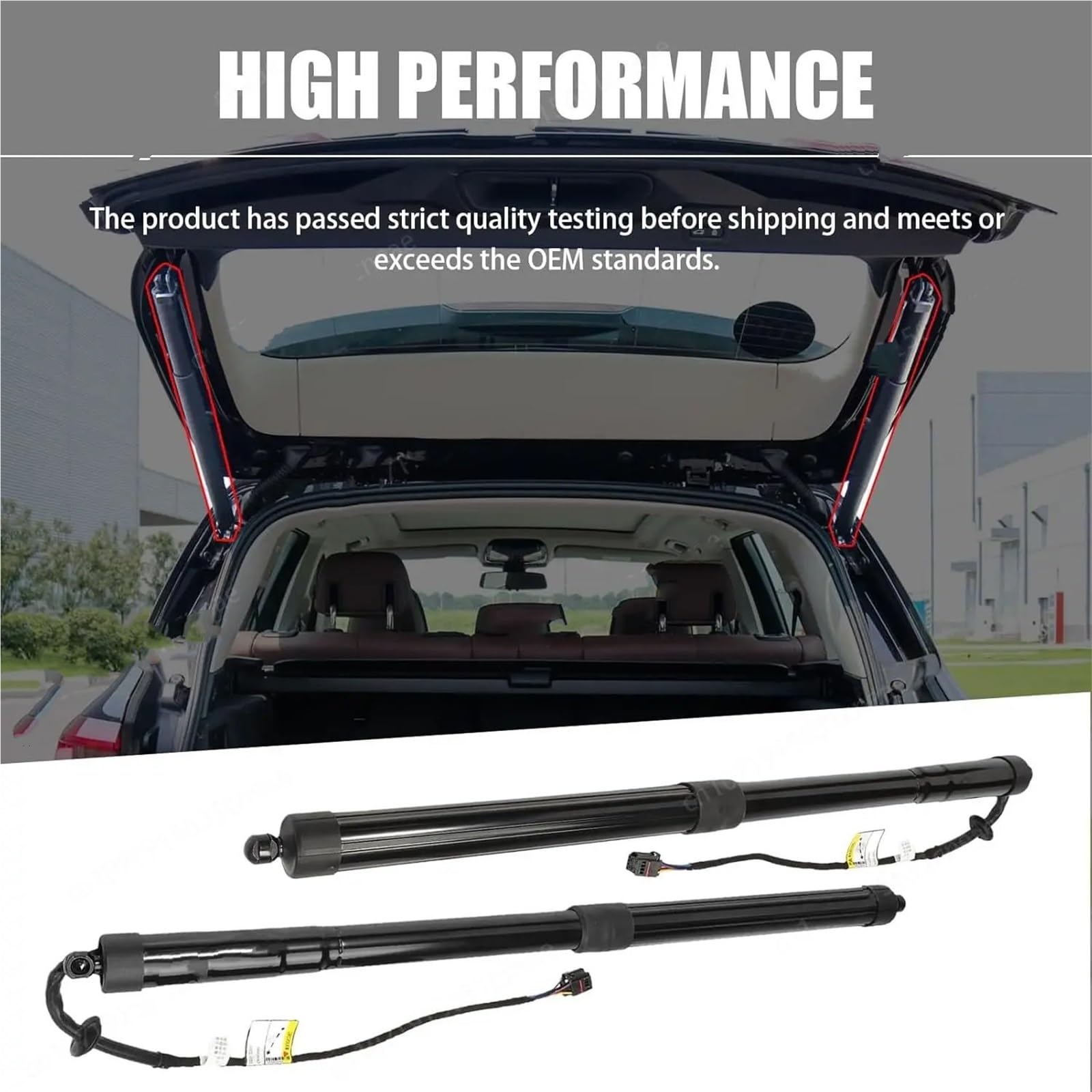 wspornik do podnoszenia sprężyny gazowej Podnośnik Klapy Bagażnika Elektrycznego, Pasujący Do Porsche Cayenne 92A 958 2011 2012-2014, Para Siłowników Gazowych 95851285104(95851285104 2pcs)
