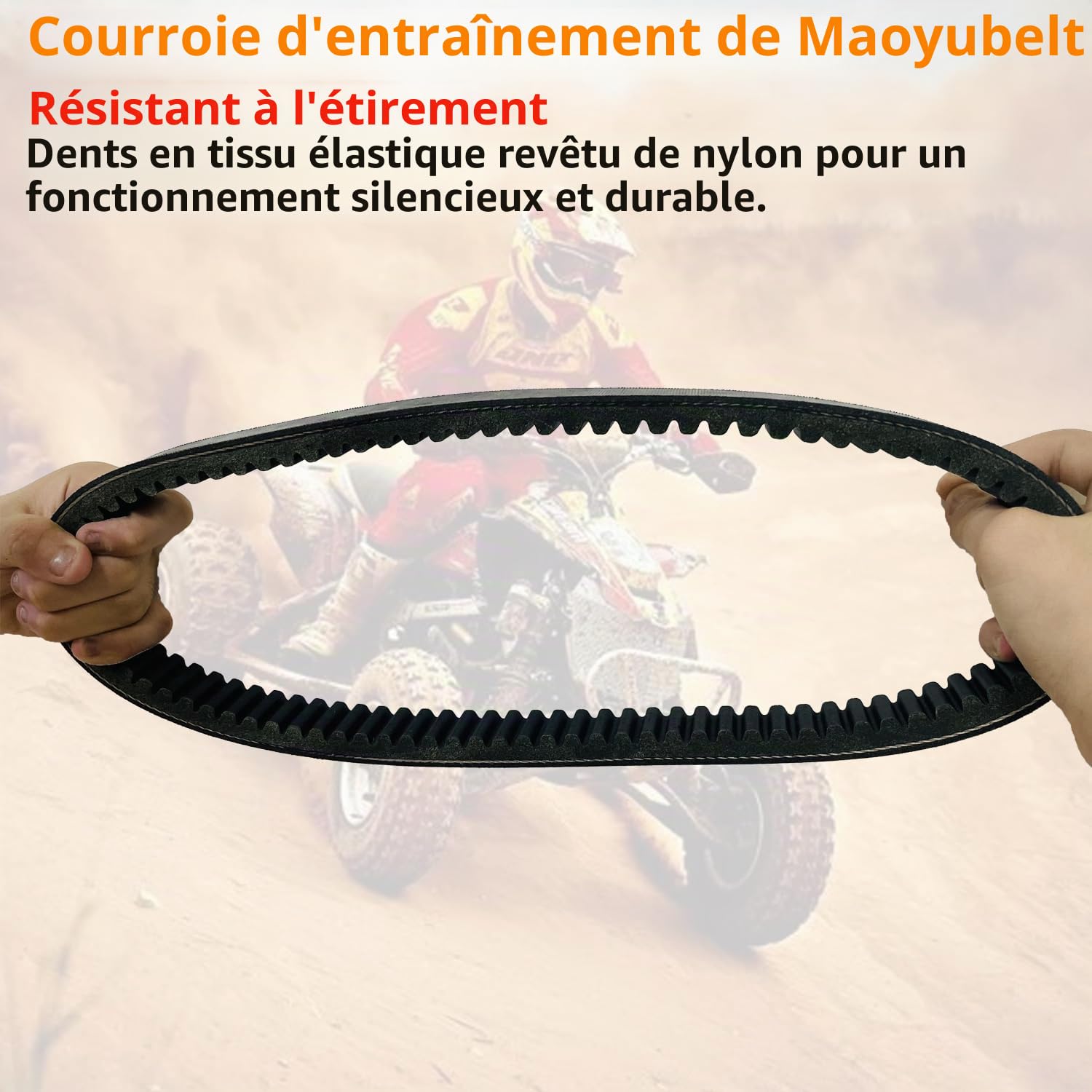 Courroie d'entraînement Maoyubelt pour JDM/Orane, Titane 1/2/3, Albizia, Abaca/Casalini, Apartir B3211AA1181 B3221AA1181, Courroie d'embrayage en caoutchouc de qualité supérieure pour Voiture