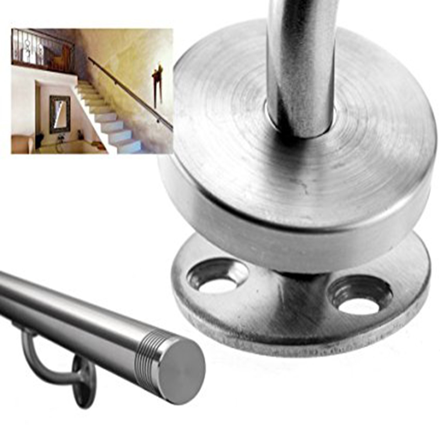 Stair Handrail Bracket, StainlessSteel Handrail Holder, Stair Handrail