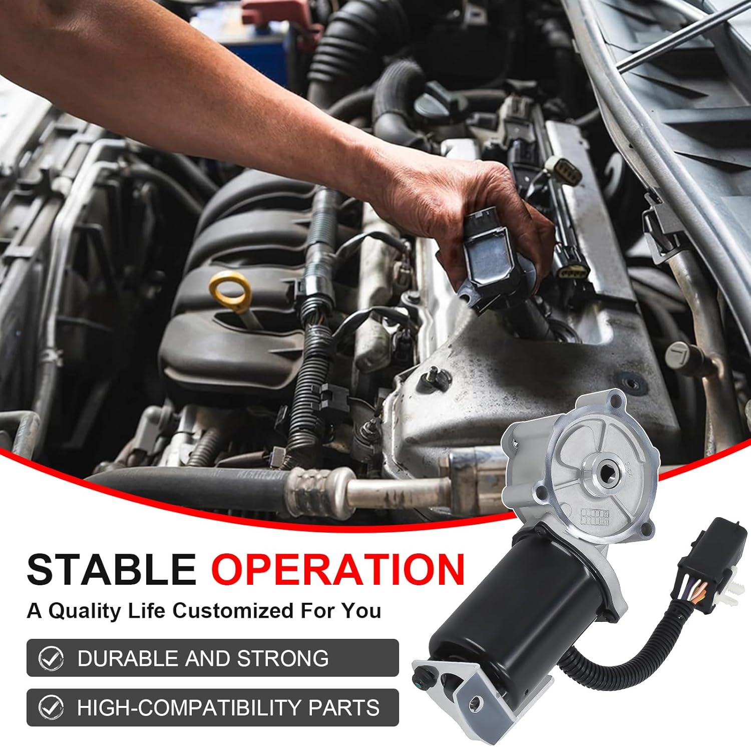 600-802 Transfer Case Shift Motor for Compatible with Lincoln Ford 1996-2004 F-150 Heritage Expedition Navigator F-250 HD V6 V8 5.4L 4.2L 4.6L Replacement for 48-207,48-214, YL1Z7G360AA