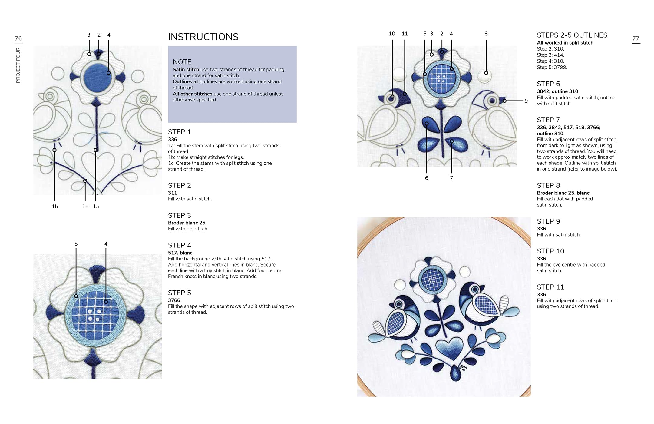 An Introduction to Whitework Embroidery with Colour: 10 Stunning Projects with Reusable Iron-On Transfers