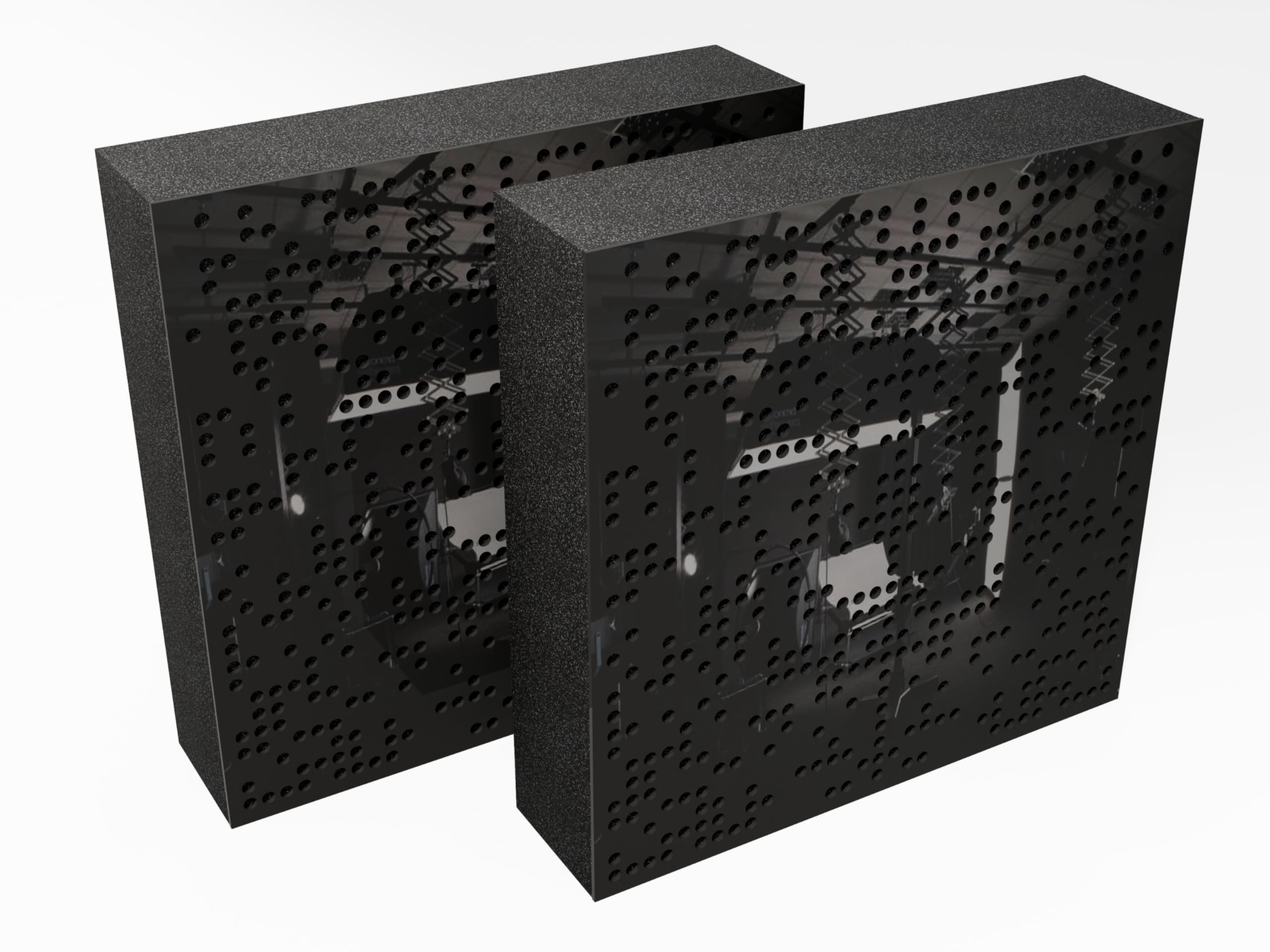 Pannelli Acustici AbFuser – Set 2 Pezzi 50x50cm, Assorbono E Diffondono Il Suono Per Stanze Più Silenziose