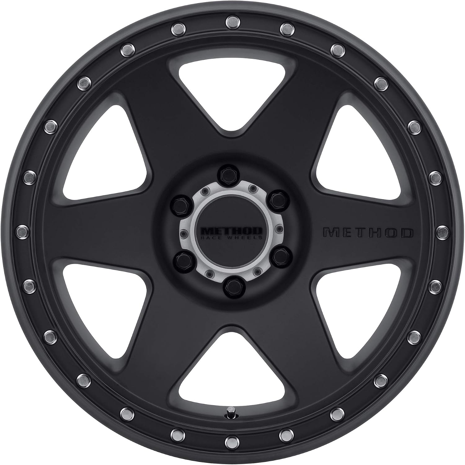 Method Race Wheels 610 Con 6 Matte Black 20x12" 6x5.5", 52mm offset 4.5" Backspace, MR61021260552N