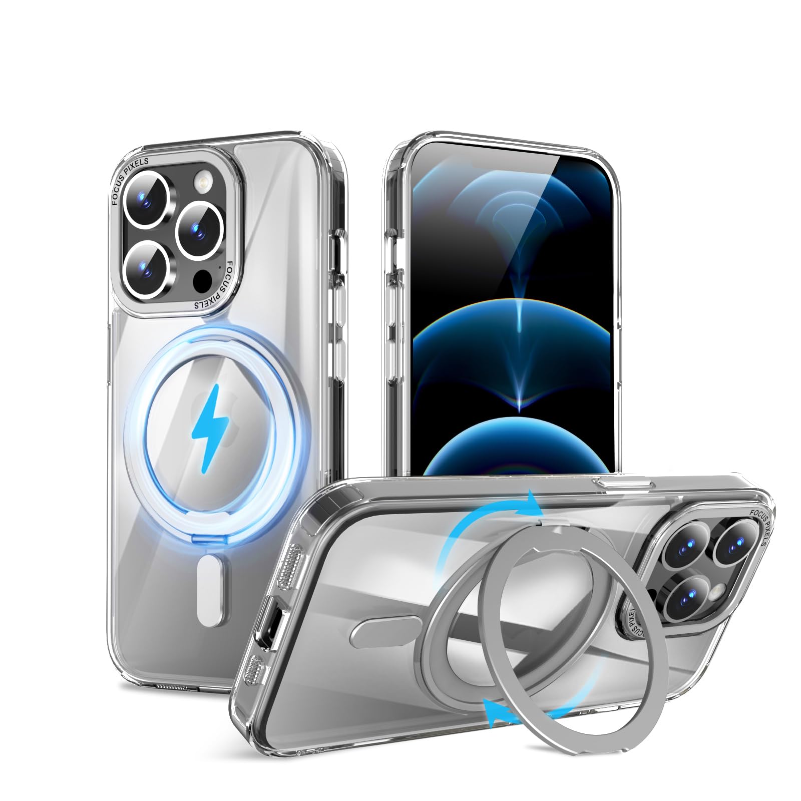 iphone12 128GB カバー、箱、充電器付き Amazon.co.jp: QUEASON【iPhone 12/12Pro 通用ケース MagSafe対応】360
