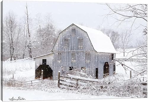 Miniatura 8 de Decoración rústica de pared de granero, cuadros de granero, arte de pared para decoración de pared de sala de estar, impresiones en lienzo de