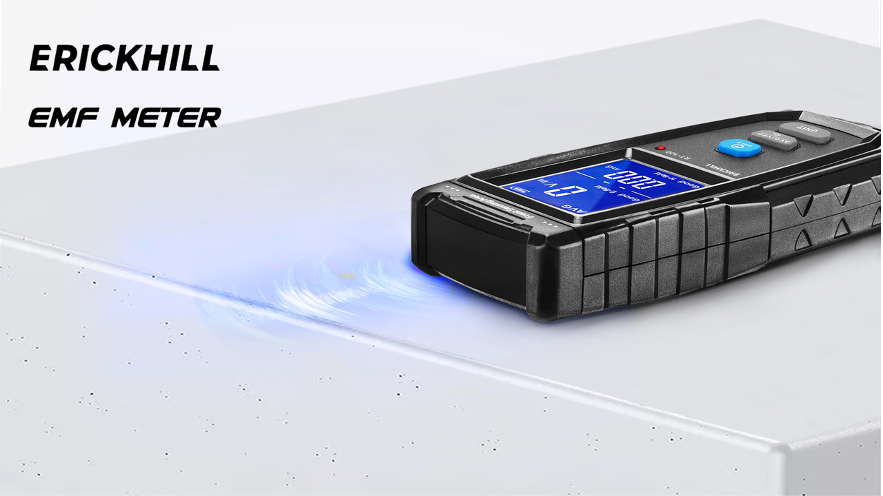 ERICKHILL EMF Meter, Rechargeable Digital Field