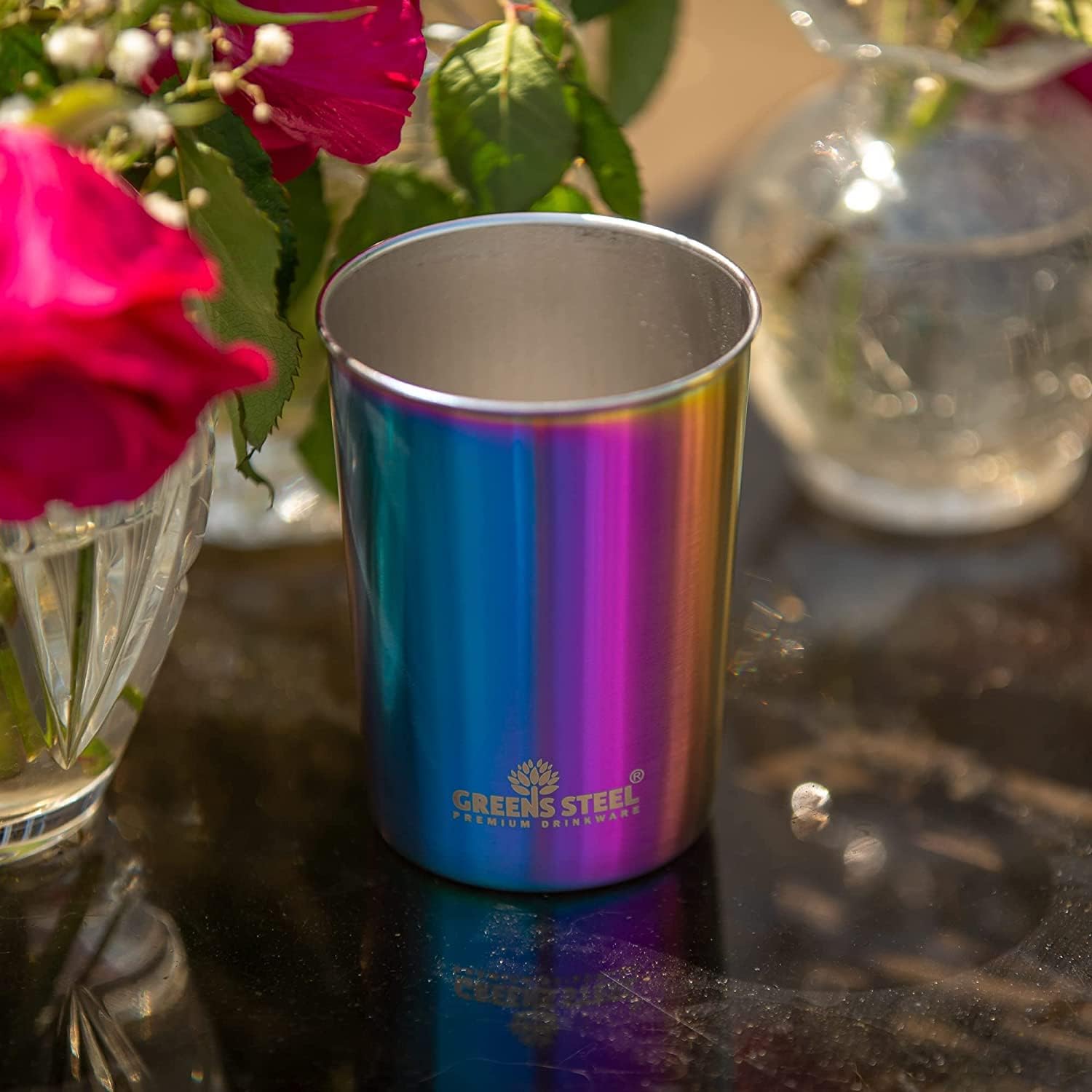 Sip in Style: Greens Steel 10oz Rainbow Tumblers Review for Kids