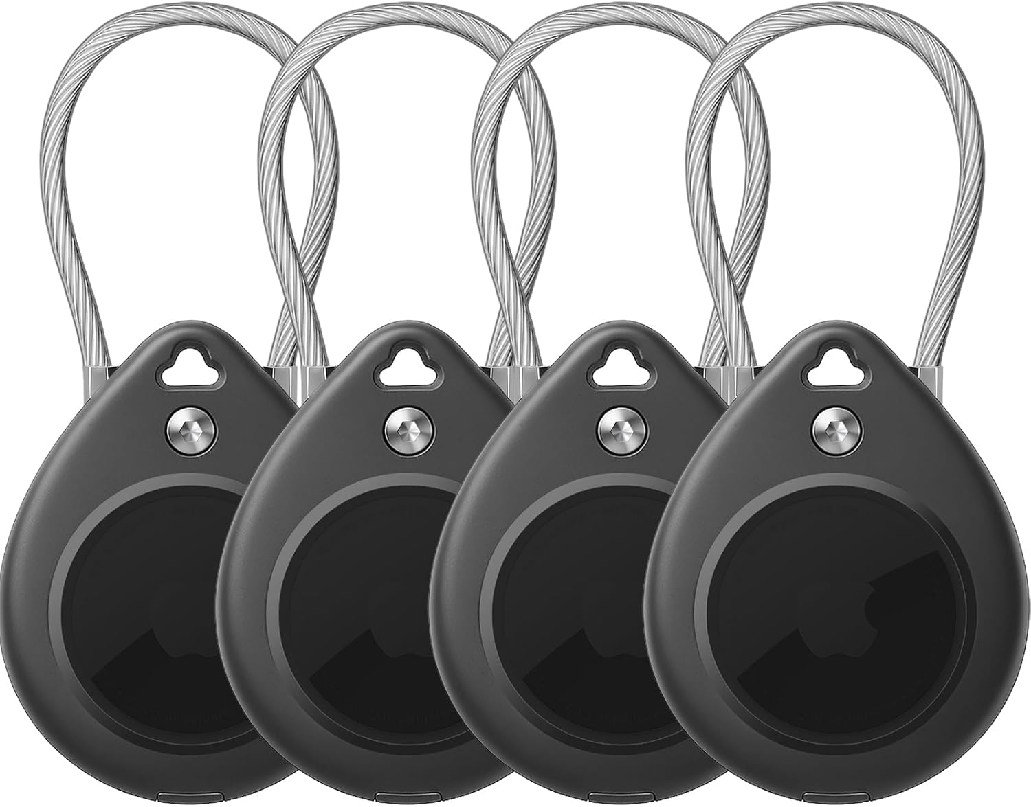 Amazon.com: Airtag Holder Waterproof, 4-Pack Airtags Secure Holders ...
