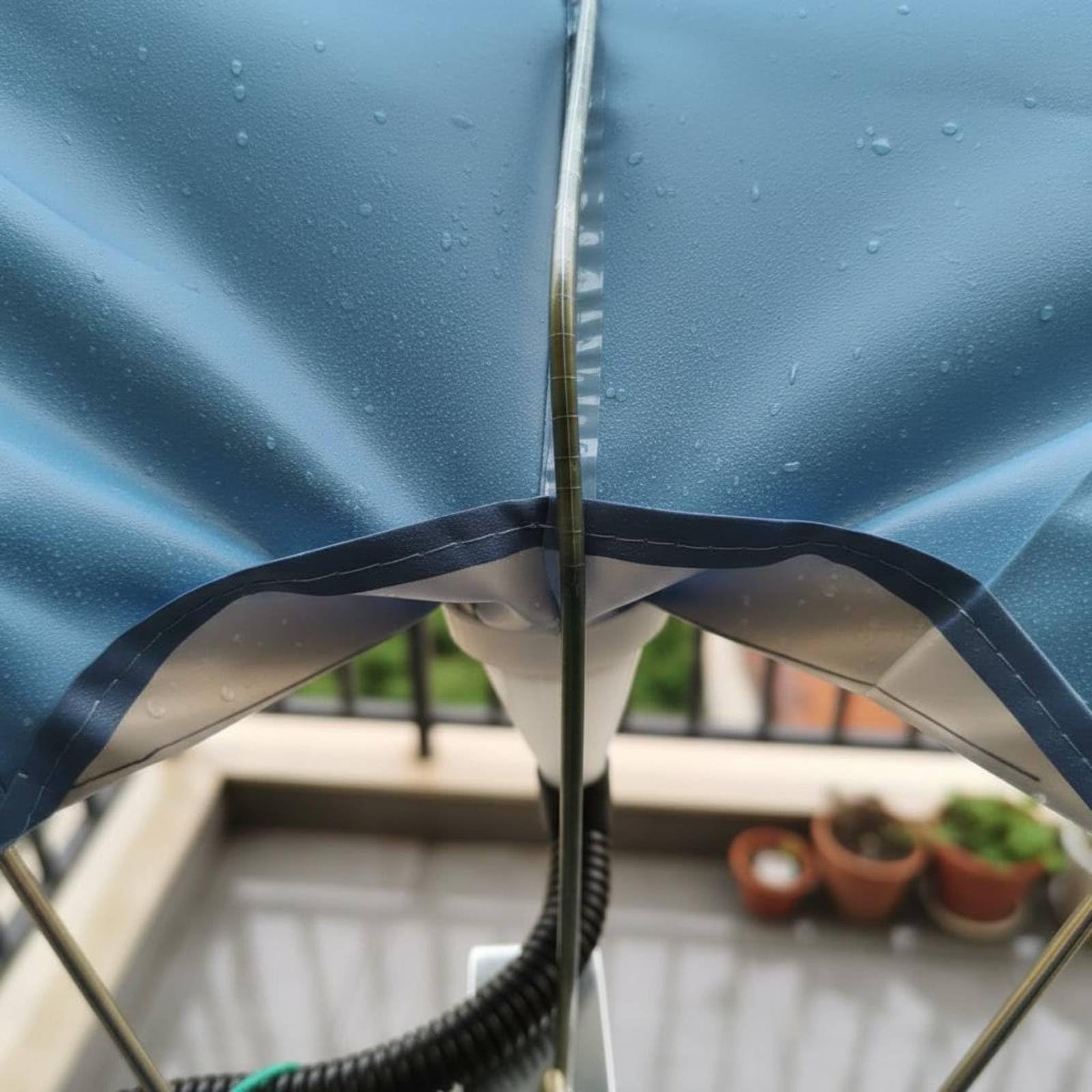 predolo Raccoglitore Pioggia con Tubo Imbuto Raccogli Pioggia Resistente Alle Intemperie Attrezzatura da Giardinaggio per Terrazzo, Morsetto Fisso Con Intervallo Di Serraggio 1-3.8 Cm Set Completo