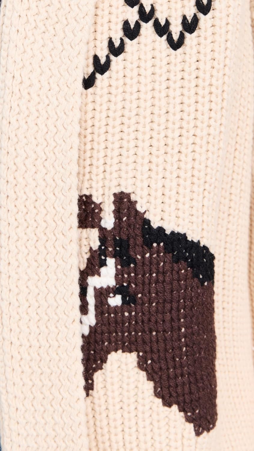 Navy Horse Lodge Cardigan by The Great