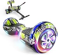 Vista 22 de LIEAGLE Hoverboard - Patineta autoequilibrante de 16.5 cm, 6.5 pulgadas, con ruedas Bluetooth, luces LED, para niños y adultos