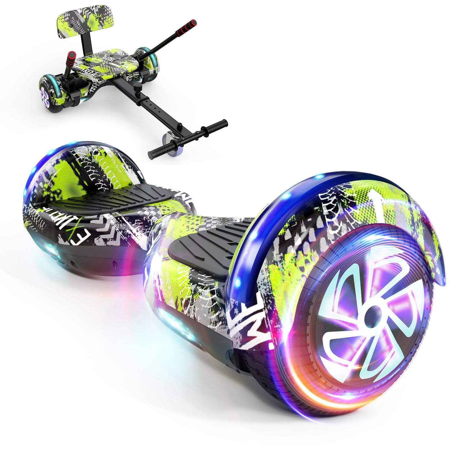 LIEAGLE Self-Balancing Scooter with Seat Attachment Adjustable Frame
