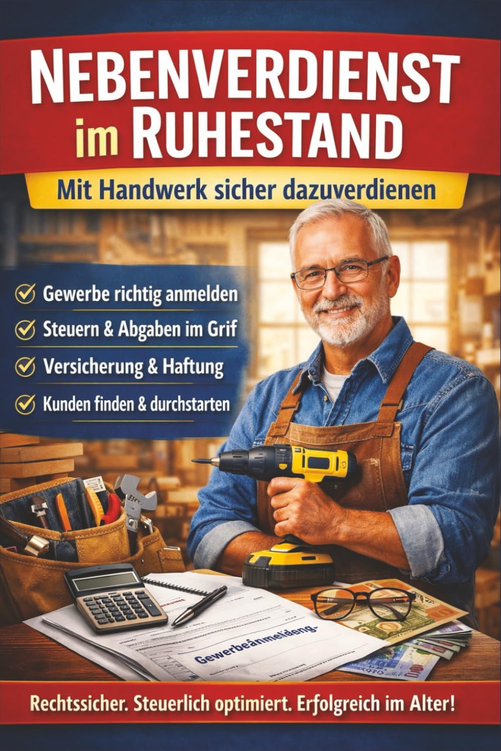 Nebenverdienst im Ruhestand: Mit Handwerk sicher dazuverdienen Rechtssicher, steuerlich optimiert und selbstbestimmt arbeiten nach der Rente