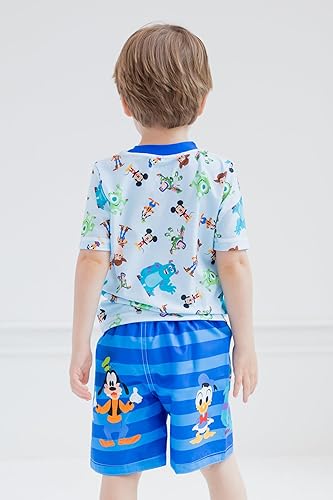 Miniatura 6 de Disney Pixar D100 UPF 50+ - Conjunto de traje de baño y traje de baño para bebés a niños pequeños (12 meses - 6)
