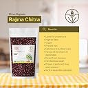 Shiva Organic Himalayan Rajma Chitra/Kidney Beans 900 grams - Unpolished 100% Natural gallery image