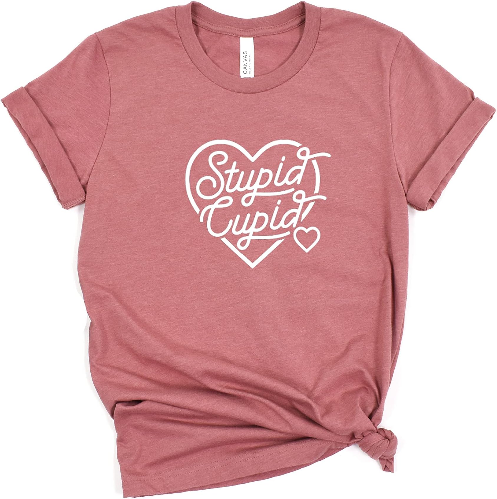 HandmadeStupid Cupid Shirt, Cupid Is Stupid T-Shirt, Cupid Shirt, Funny Valentine Tee, Heart Shirt, Anti Valentine T-Shirt, Valentine's Day Shirt