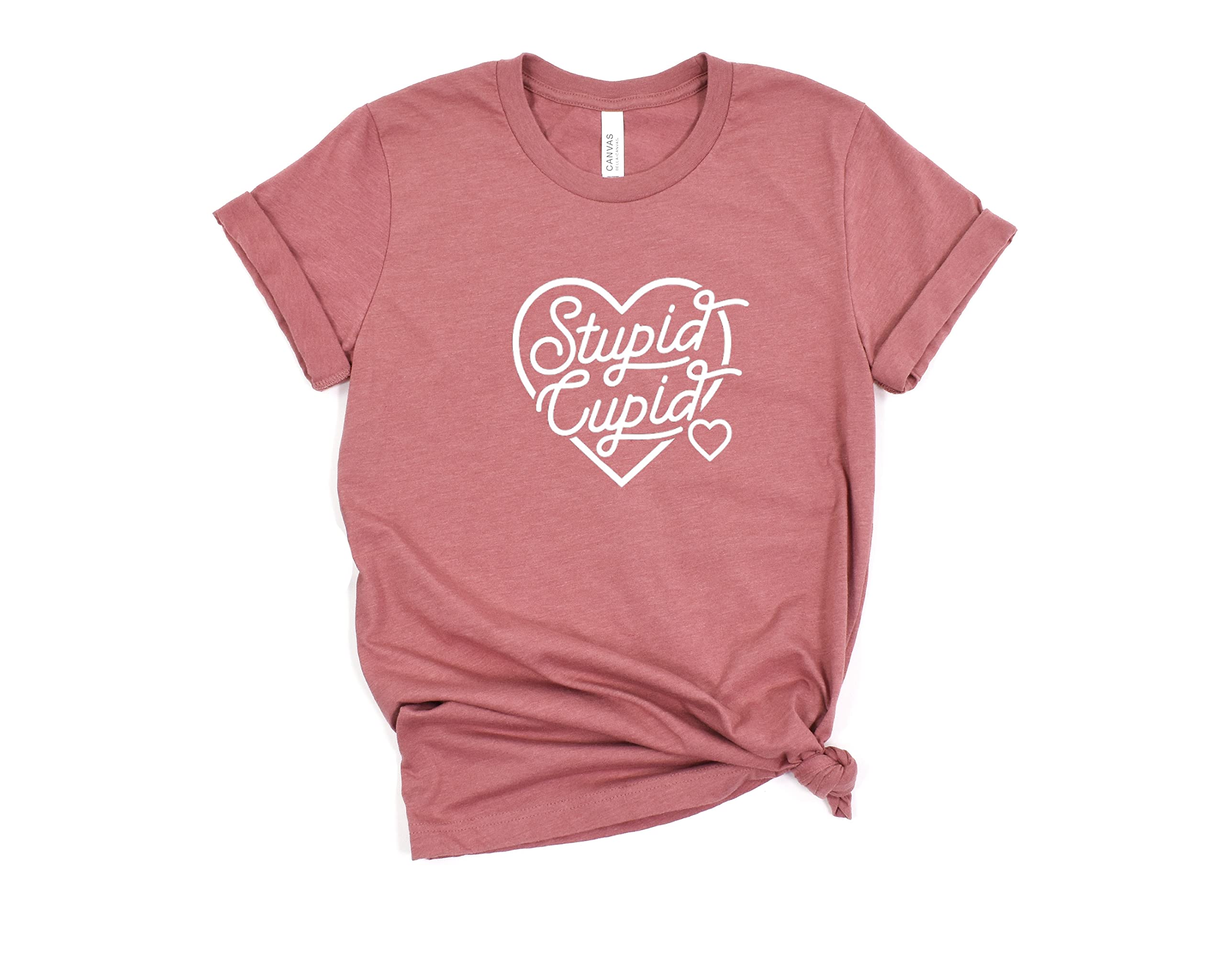 HandmadeStupid Cupid Shirt, Cupid Is Stupid T-Shirt, Cupid Shirt, Funny Valentine Tee, Heart Shirt, Anti Valentine T-Shirt, Valentine's Day Shirt